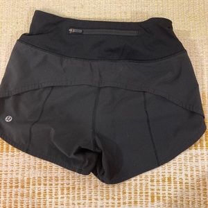 LULULEMON BLACK SPEED UPS 4 inch